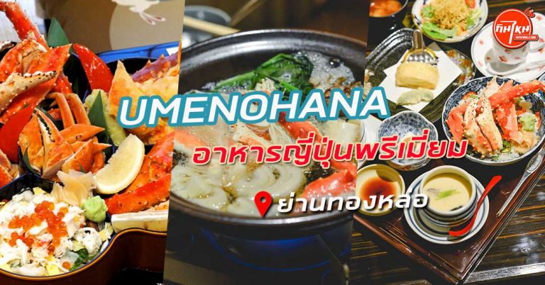 รีวิวร้าน umenohana ต้นตำรับแท้อาหารญี่ปุ่น เส้นทองหล่อ